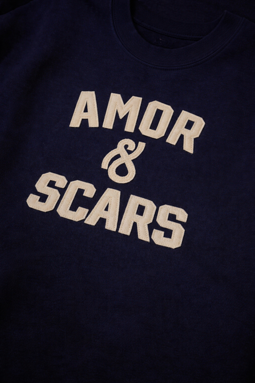 A&S CREW SWEATSHIRT LONG SLV - Navy