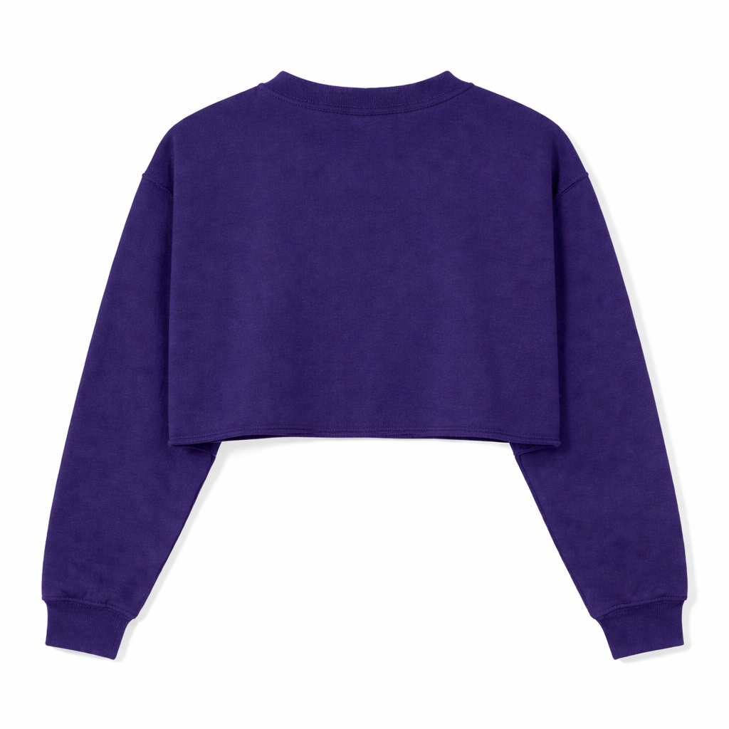 A&S WOMEN'S CREW SWEATSHIRT CROPPED LONG SLV